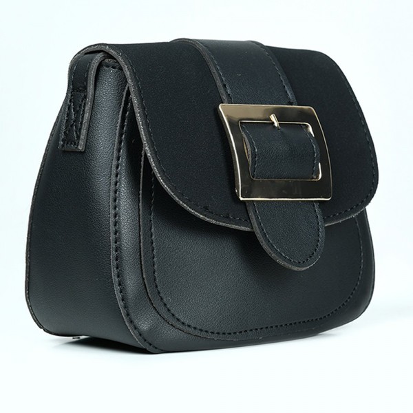 BUCKLED SADDLE BAG